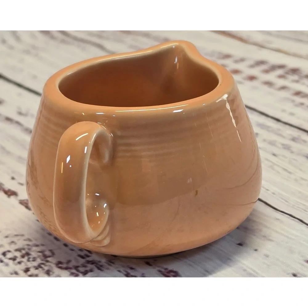 Fiesta Creamer 8oz Apricot Good Vintage Art Deco Pottery Retired Home Laughlin